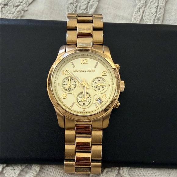 Michael Kors Accessories - Michael Kors Gold-tone Stainless Steel Chronograph Watch